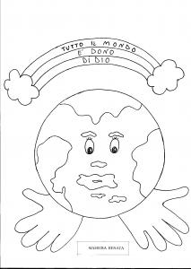 La creazione disegni per bambini fare di una mosca for La creazione del mondo per bambini disegni da colorare